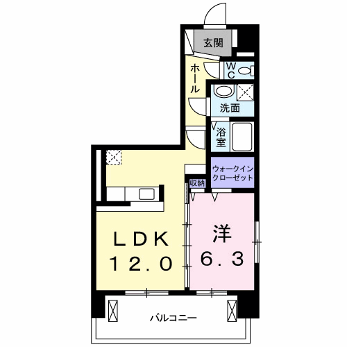 天神　戎　長柄-1LDK(71248739)の間取り図