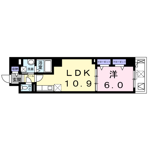 スピカコンフォート-1LDK(92259847)の間取り図