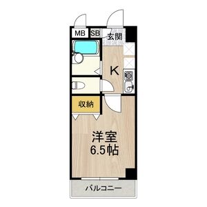 おおきに北梅田サニーアパートメント-1K(99302802)の間取り図