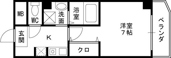 ＩＦ西梅田-1K(87479903)の間取り図