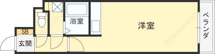 エスリード堂島-1R(85539299)の間取り図
