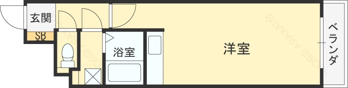 エスリード堂島-1R(111196936)の間取り図