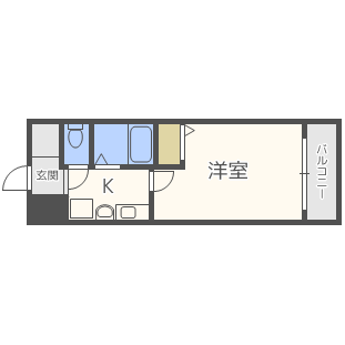 エスリード福島駅前-1K(112591359)の間取り図