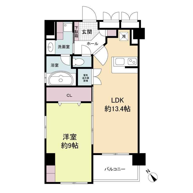 グレンパーク梅田北-1LDK(83325419)の間取り図