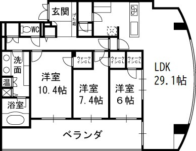 グレンパーク梅田北-3LDK(112483247)の間取り図