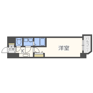エスリード福島第５-1K(110797247)の間取り図
