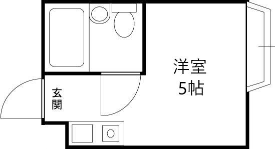 菅栄町レディースマンション-1R(111597396)の間取り図