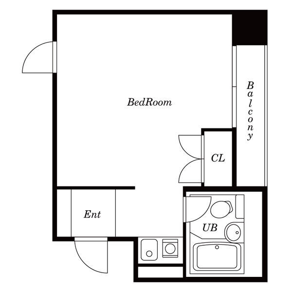 東天満下村ビル-1R(112197412)の間取り図