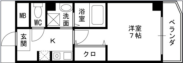 ＩＦ西梅田-1K(99721453)の間取り図
