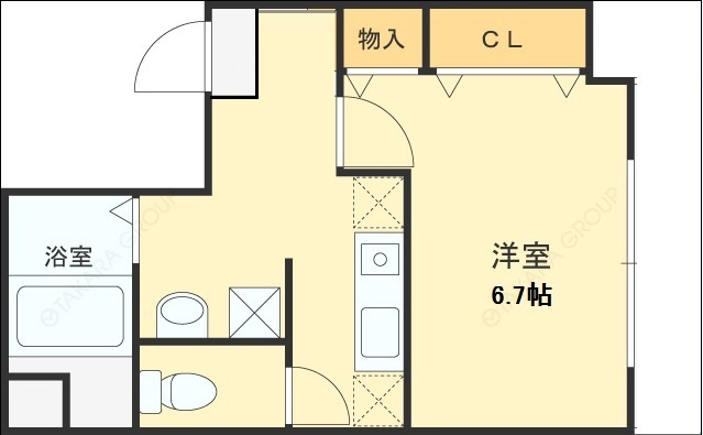 ＩＦ西梅田-1K(111104772)の間取り図