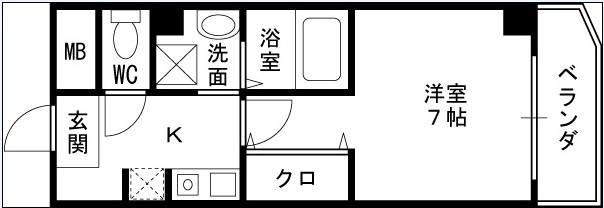 ＩＦ西梅田-1K(112419341)の間取り図