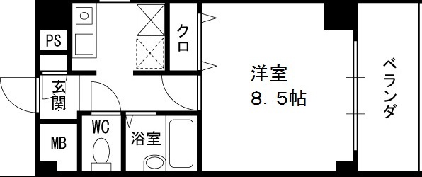 アーバネックス野田-1K(101893712)の間取り図