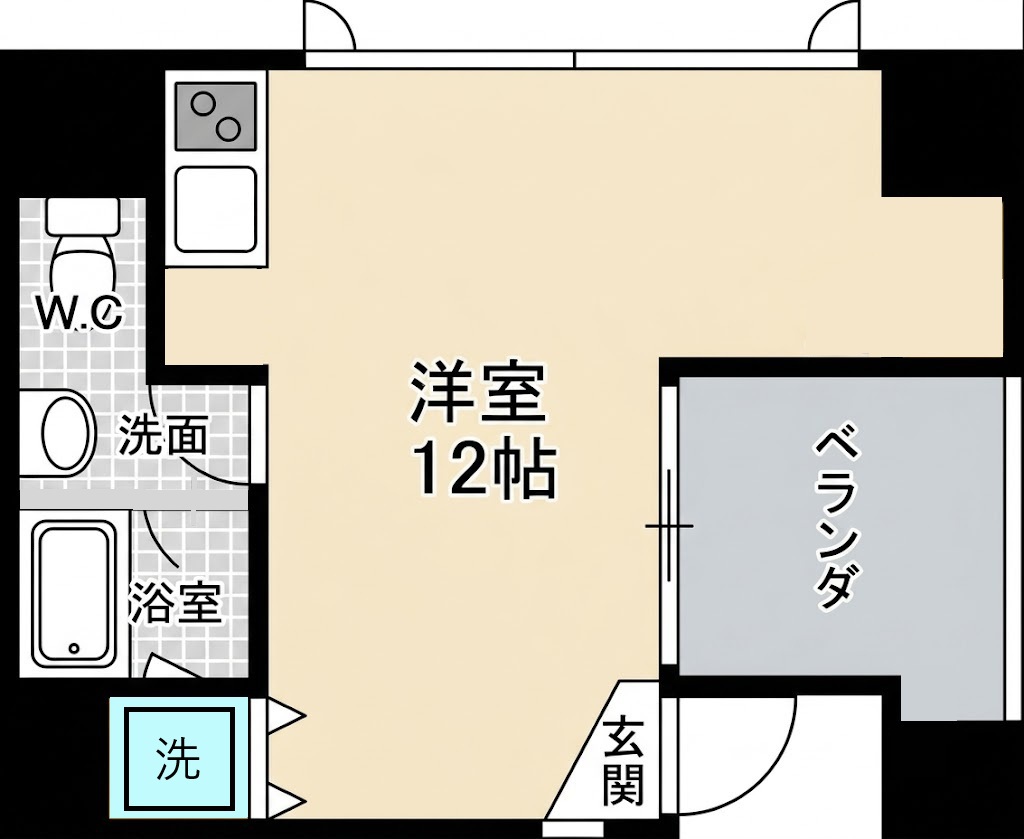 是空ＤＯＳＨＩＮ-1R(88217432)の間取り図
