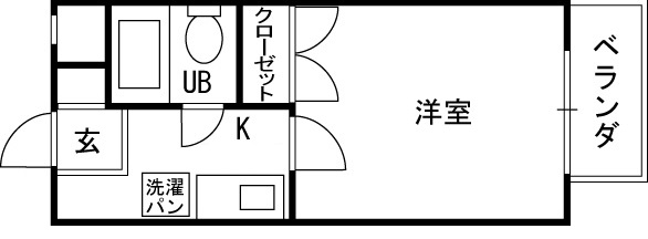おおきに北梅田サニーアパートメント-1K(111286948)の間取り図