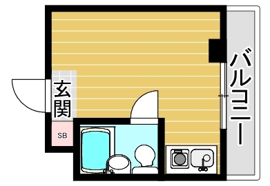 シャトー福島-1R(108476901)の間取り図