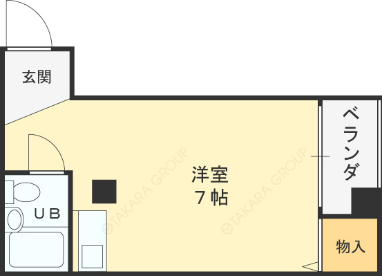 リーベンハイム淀-1R(85066826)の間取り図