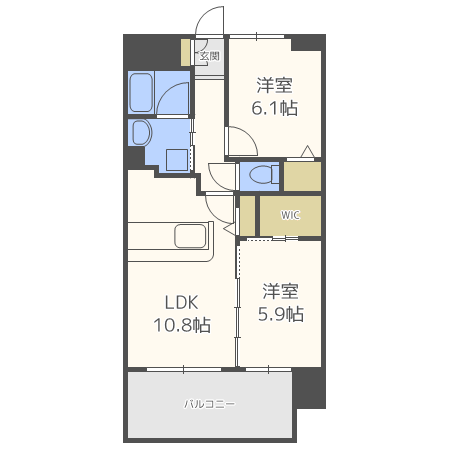 ベリー海老江-2LDK(112178324)の間取り図