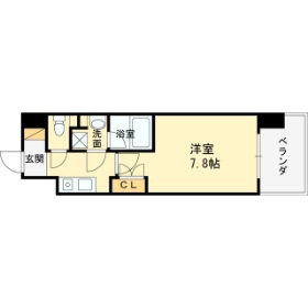 プール・トゥジュール梅田ウエスト-1K(86191498)の間取り図