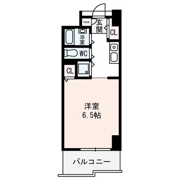 エトワール北梅田-1K(112512544)の間取り図