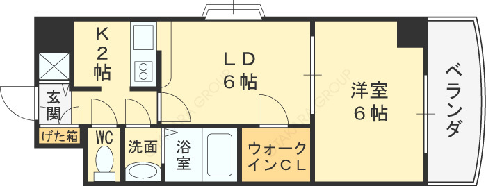 ノルデンタワー天神橋-1LDK(83299878)の間取り図