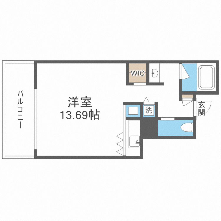 ザ・タワー大阪レジデンス-1R(87435517)の間取り図
