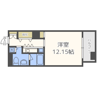 ザ・タワー大阪レジデンス-1R(87435505)の間取り図