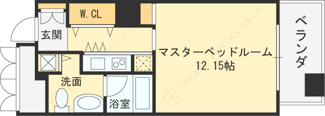 ザ・タワー大阪レジデンス-1R(87435505)の間取り図