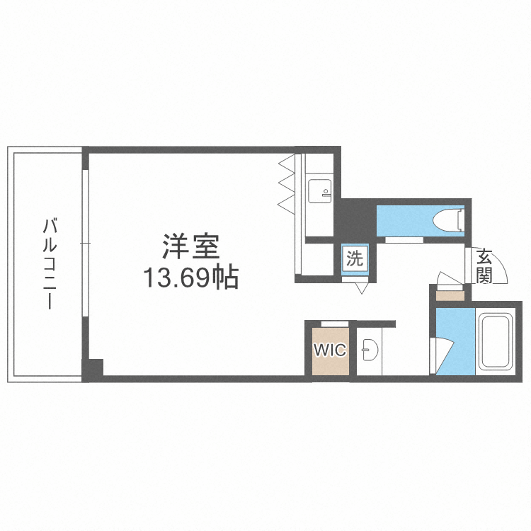ザ・タワー大阪レジデンス-1R(87435507)の間取り図