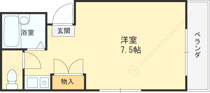 アトレ・ナニワ-1R(83307718)の間取り図