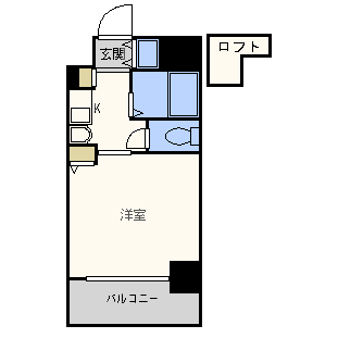 エステムコート梅田東アクアパレス-1K(83343655)の間取り図