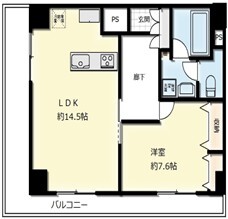オアーゼ梅田東-1LDK(111079904)の間取り図