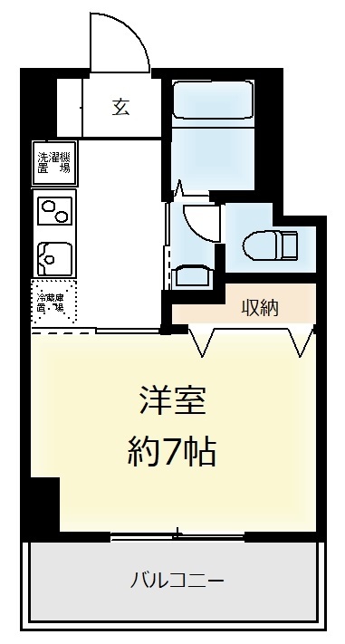 オアーゼ梅田東-1K(111079918)の間取り図