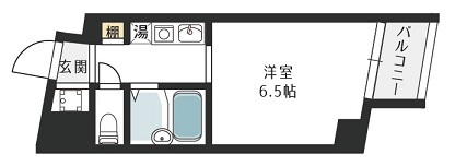 グランディ梅田北-1K(86101897)の間取り図