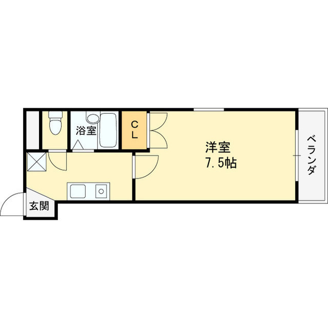 メゾン尾上-1K(111152497)の間取り図