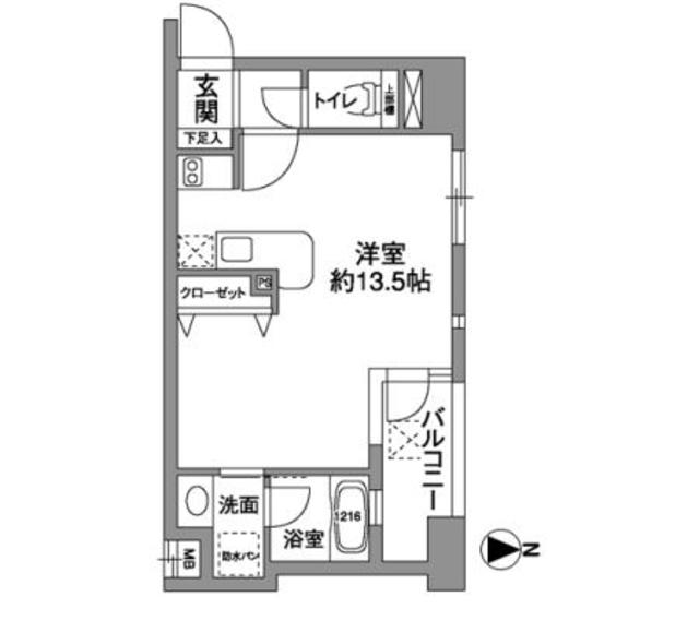 西天満レジデンス-1R(69547263)の間取り図