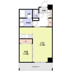 近江レジデンス４号館-1LDK(112634766)の間取り図