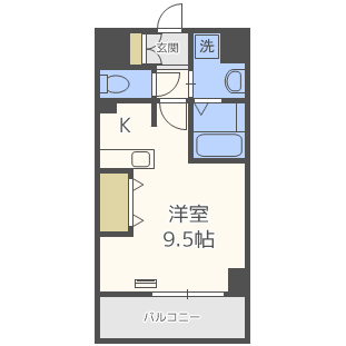 ラルーチェ北梅田-1R(112300196)の間取り図