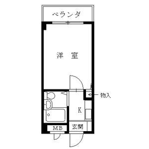 カルム２５-1K(75035134)の間取り図