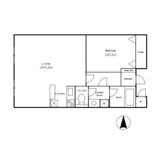 堂島レジデンス-1LDK(83279504)の間取り図