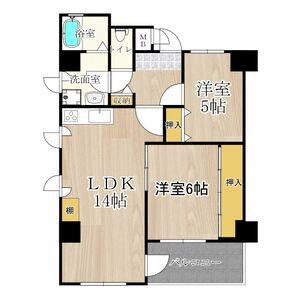 ロベリア弐番館-2LDK(81386507)の間取り図