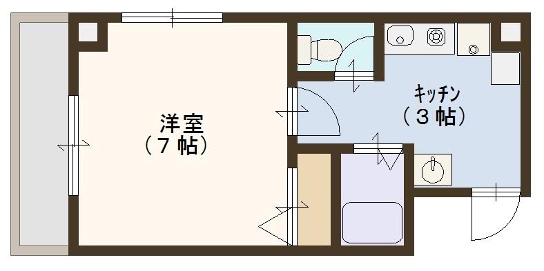スタシオン梅田イースト-1K(105234271)の間取り図