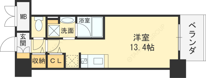 ＰＯＮＴＥ　ＣＩＥＬＯ-1R(110725504)の間取り図