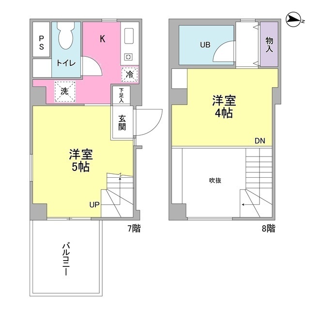 アスタ・ラ・ビスタ新梅田-2K(94584358)の間取り図