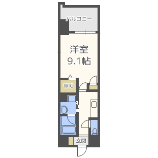 ＡＴＫレジデンスなにわ橋-1K(87824653)の間取り図