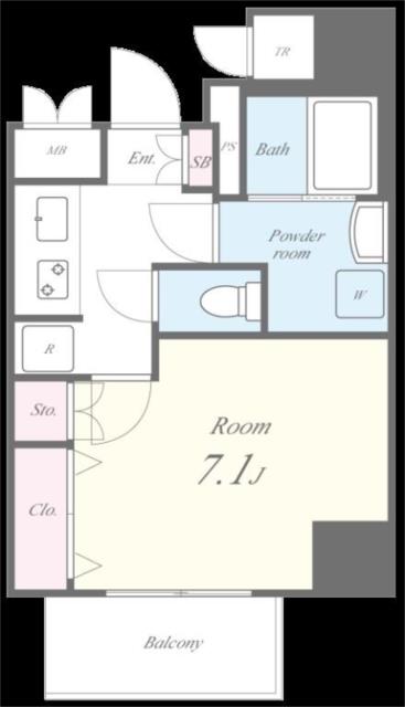 Ｆｕｊｉｍａｎ北梅田-1K(88302473)の間取り図
