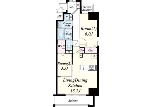 サンセール海老江-2LDK(101895903)の間取り図
