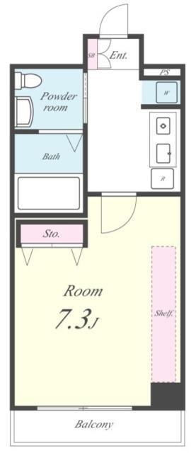 セイワパレス堂島シティ-1K(81450134)の間取り図