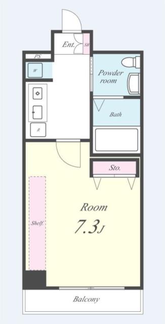 セイワパレス堂島シティ-1K(99382876)の間取り図