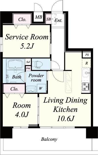 ブル　フォルトゥーナ扇町-1SLDK(91163955)の間取り図
