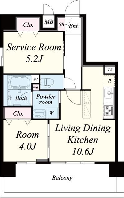 ブル　フォルトゥーナ扇町-1SLDK(112265405)の間取り図